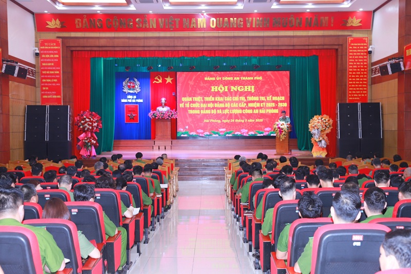 Đảng ủy CATP: Quán triệt, triển khai các chỉ thị, thông tri, kế hoạch tổ chức Đại hội Đảng các cấp, nhiệm kỳ 2025-2030 